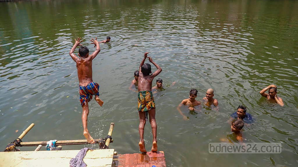 Concrete structures replacing age-old ponds in Sherpur