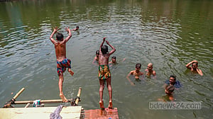 Concrete structures replacing age-old ponds in Sherpur