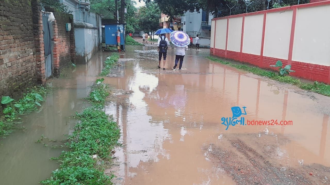 Waterlogged roads cause misery