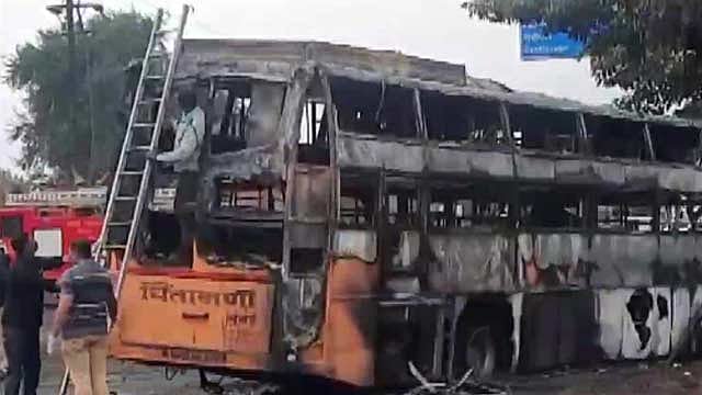 At least 12 dead, over 30 injured in bus fire in India's Nashik city