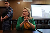 Russian TV protester confirms she has gone on the run