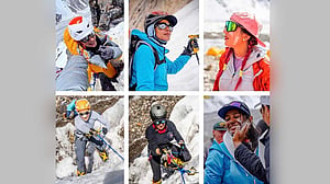 5 women who climbed the k2 with Wasfia Nazreen