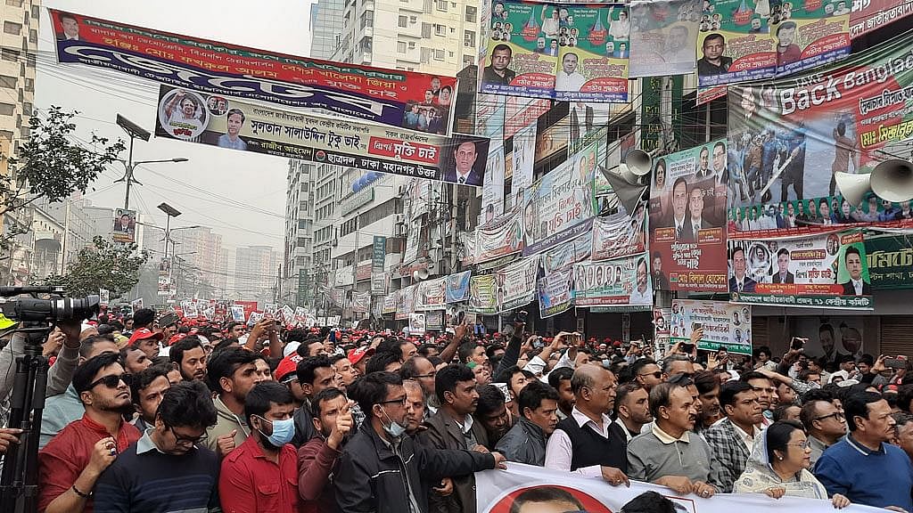 BNP, allies announce fresh protests for Jan 11 after procession in Dhaka