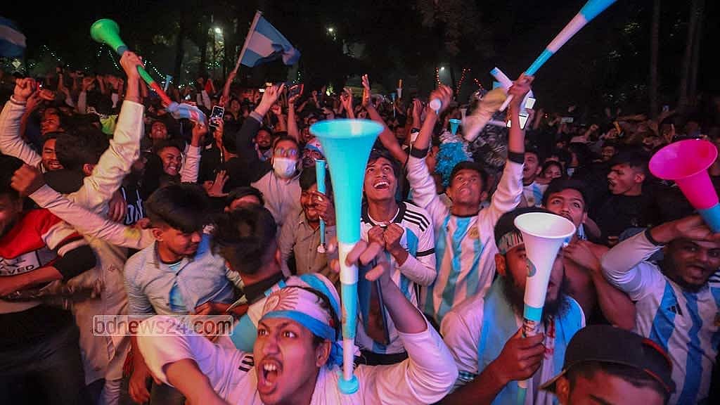 Crazed fans explode with joy in Bangladesh as Messi's Argentina win World Cup