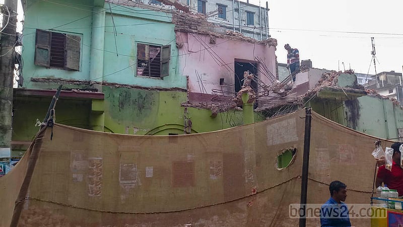 Dulal Cinema Hall, the first movie theatre in Feni established in 1952, is being torn down.