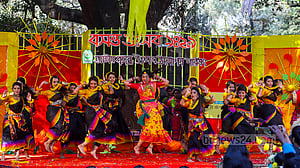 Spring greeted with music, dance