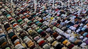 Eid prayer at Baitul Mukarram mosque