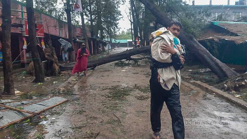 May 14: Cyclone Mocha leaves a trail of destruction at St Martin’s Island in Cox’s Bazar.  