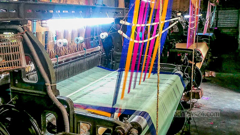 Weavers have set up generators to keep powerlooms and handlooms operational amid frequent power cuts.