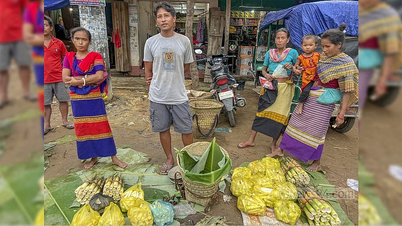 Muli and Mitinga species of bamboo shoots are most popular among the people in the hilly districts of Bangladesh. Photo: Samir Mallik