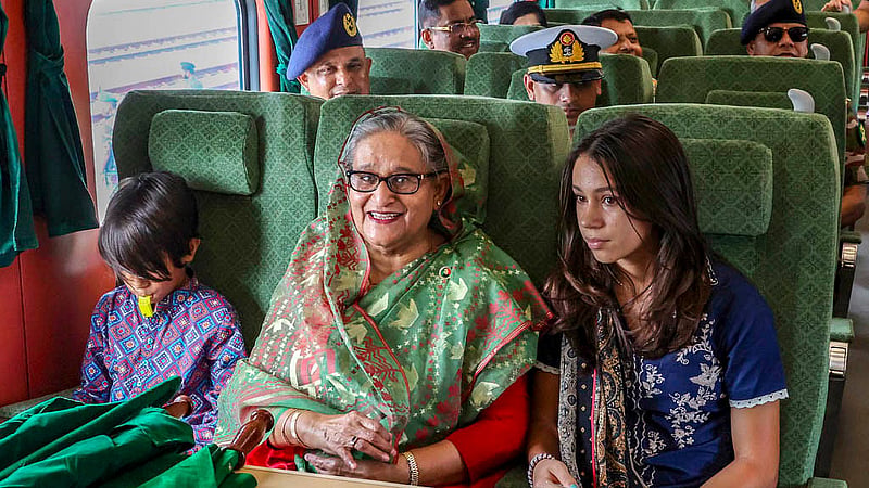 Oct 10: Prime Minister Sheikh Hasina inaugurates Padma Bridge rail link. 
