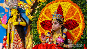 Kumari Puja on Maha Ashtami
