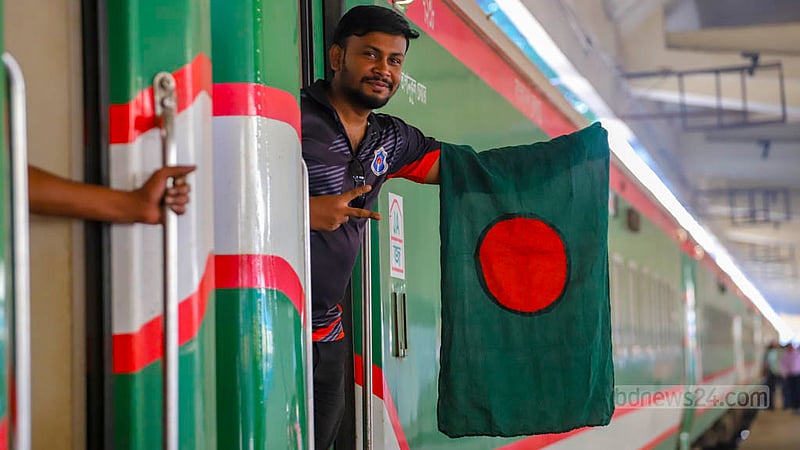 Nov 2: The first train from Dhaka to cross the Padma Bridge departs Kamalapur Railway Station. 