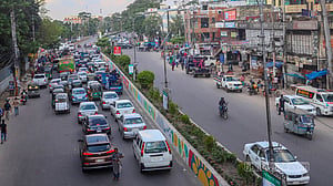 Dhaka streets during hartal
