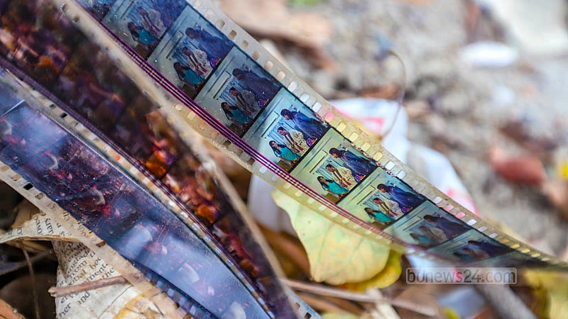 May 11: Scrapped cine film reels are pictured at Hatirjheel lake. Cine films are no longer in use in the digital era. Authorities are also reluctant to preserve the old reels. 