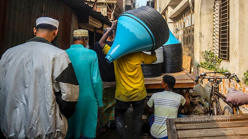 This speaker factory in Jatrabari supplies loudspeakers to different parts of the country.