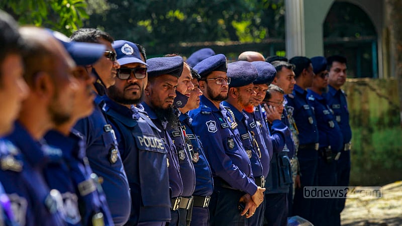 Law-enforcing agencies were briefed before the distribution of election materials at Cumilla Zilla School on Friday, Mar 8, 2024, a day before the by-election to Cumilla City Corporation mayor’s post.