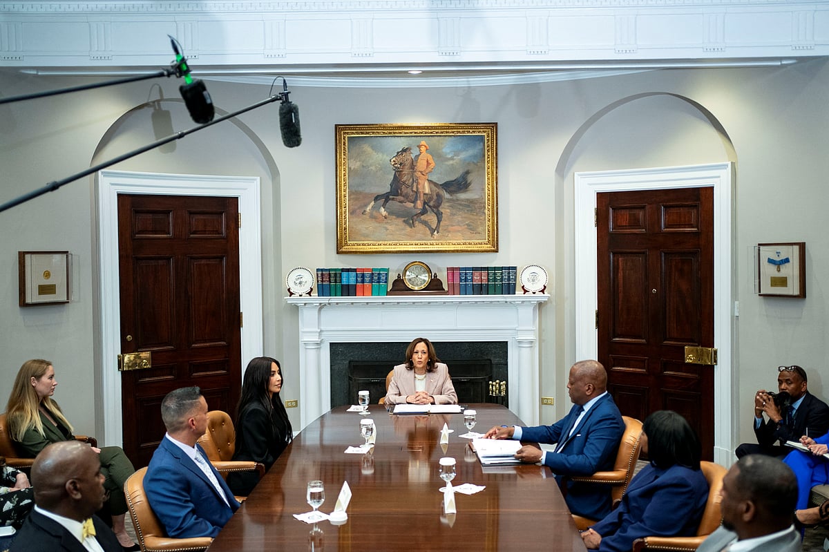 US VP Harris hosts Kim Kardashian to discuss criminal justice reform