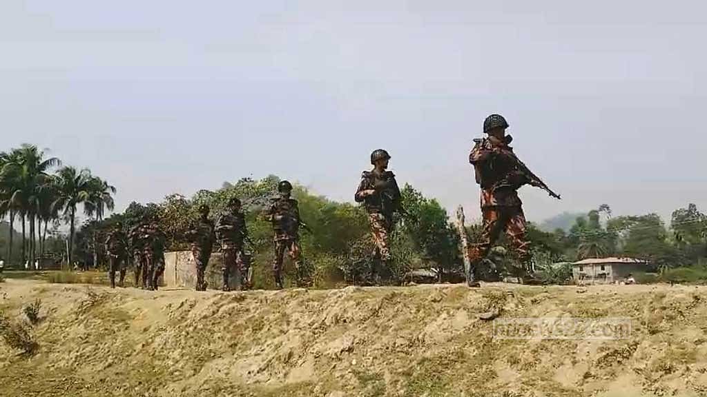 Personnel from Myanmar BGP flee to Bangladesh again