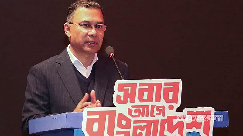 BNP Chairperson Tarique Rahman interacts with editors of various news organisations at the Sheraton Dhaka hotel in the capital's Banani on Saturday, Jan 1, 2026.