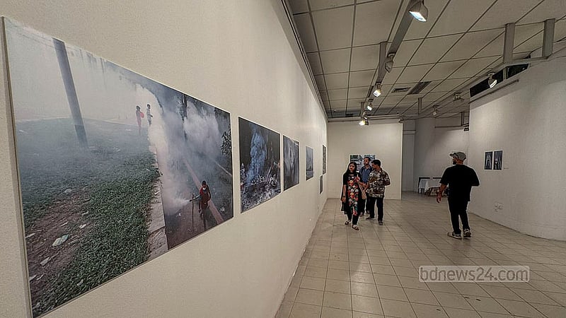In the exhibition titled “Endangered Nature and Environment”, photographer Sony Ramani portrays the effects of uncontrolled gas emissions and industrial smoke through photography on Friday, Apr 25, 2025.