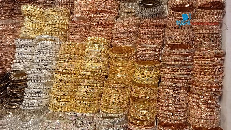 A wide array of bangles is on display at the Rangpur Industry and Trade Fair 2025.