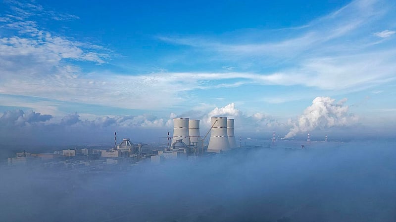 A bird's eye view of Bangladesh's first nuclear power plant on the banks of the Padma River in Pabna’s Rooppur. Photo: Rosatom