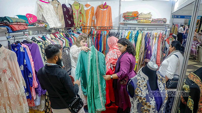 Visitors shopping at the South Asia Trade Fair at the International Convention City Bashundhara in Dhaka. Photo: Abdullah Al Momin