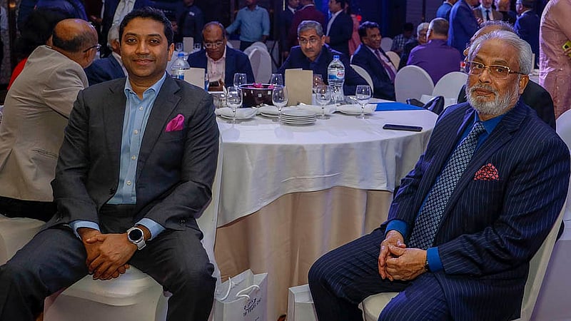 Jatiya Party Chairman GM Quader and NDM Chairman Bobby Hajjaj attend the event to mark the 18th anniversary of bdnews24.com.