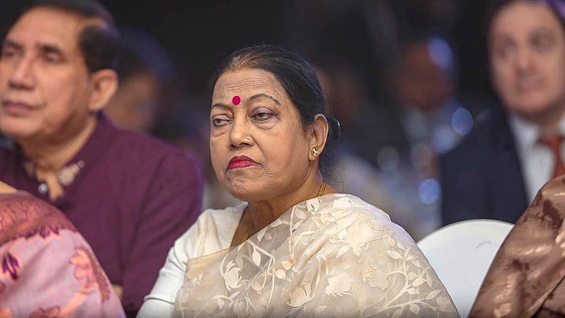 Singer Farida Parveen attends the 18th-anniversary celebrations of bdnews24.com.