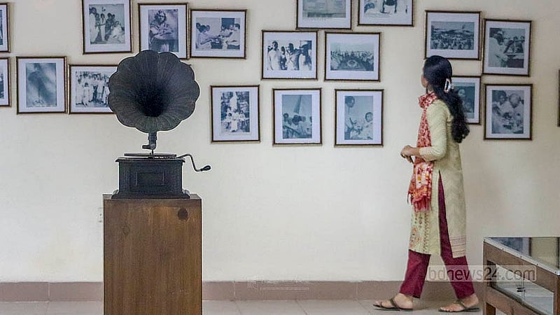 A museum housed in the three-storey building of the Kabi Nazrul Institute Centre in Cumilla contains a host of the national poet’s memorabilia. Photo: Tanvir Dipu