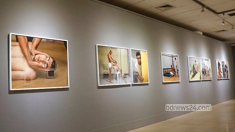 Photographic works by artists from Bangladesh and 17 other countries are on display at the international photography festival Chobi Mela at the National Art Gallery Auditorium of the Bangladesh Shilpakala Academy. Photo: Abdullah al Momin