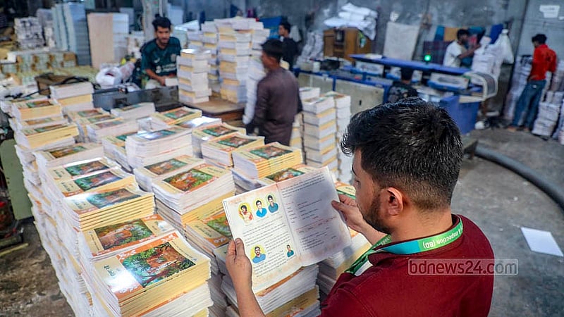 With the new year deadline fast approaching, activity has intensified across printing houses. Photo taken at Bright Printing Press in Matuail in Jatrabari, Dhaka on Saturday, Nov 1, 2025.  Photo: Abdullah al Momin