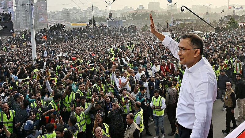 Acting BNP Chairman Tarique Rahman received a hefty reception from party activists upon his return to the country from London after nearly 18 years in exile. File Photo