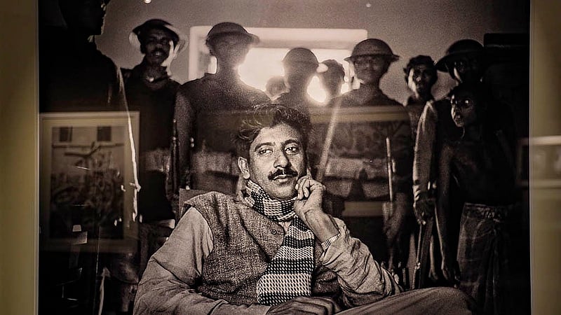 Renowned Indian photojournalist Raghu Rai's solo exhibition titled 'Rise of a Nation' is under way at the Zainul Gallery in Dhaka University's Faculty of Fine Arts. Photo: Mahmud Zaman Ovi