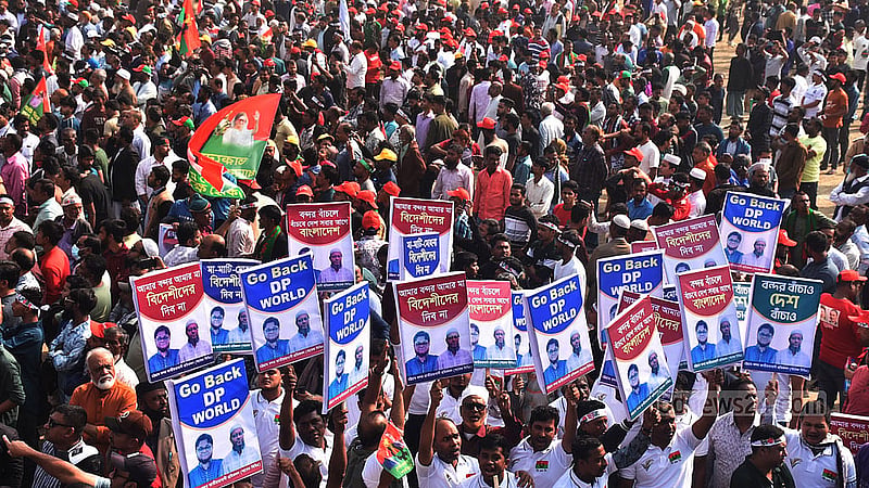 BNP activists marched from different areas to gather at the party’s campaign rally at Chattogram’s Polo Ground on Sunday, Jan 25, 2026. Photo: Suman Babu