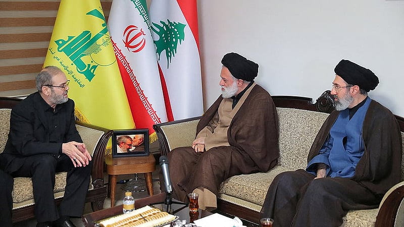 Mojtaba Khamenei, the second son of Iran's Supreme Leader Ayatollah Ali Khamenei, visits Hezbollah's office in Tehran, Iran, Oct 1, 2024. REUTERS
