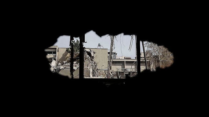 A view of a destroyed state TV communications tower and buildings, following an Israeli and U.S. strike on Gandhi Hotel Hospital, amid the U.S.-Israel conflict with Iran, in Tehran, Iran, March 2, 2026. Photo: Reuters