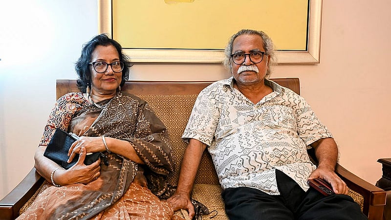 Artist couple Kazi Rakib and Masuda Kazi at bdnews24.com’s Bengali New Year celebration.