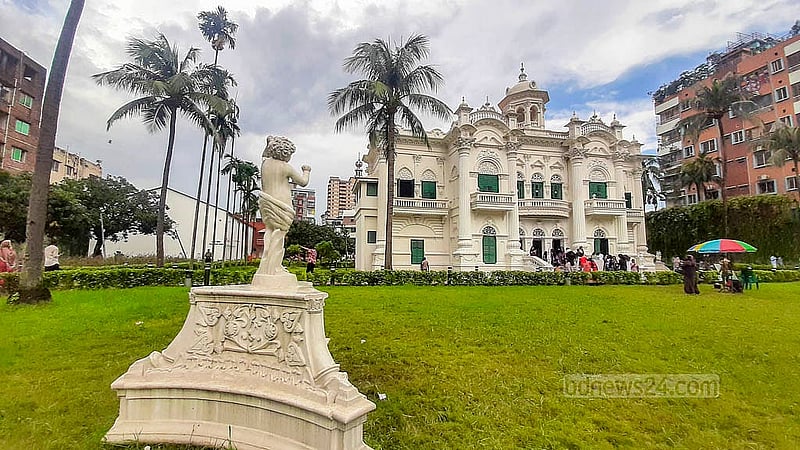 Several sculptures now surround the main building of the Rose Garden, enhancing its historic charm. Photo: Abdullah Al Momin
