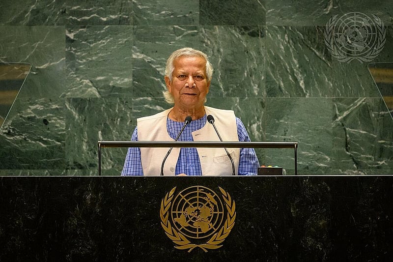 Chief Advisor Muhammad Yunus addressed world leaders at the 79th session of the United Nations General Assembly as the head of Bangladesh’s interim government.