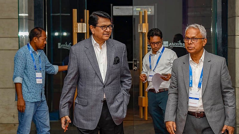 Famed film actor Alamgir attends an event celebrating the 18th anniversary of bdnews24.com on Tuesday, Nov 19, 2024, at the Grand Ballroom of the Radisson Blu Dhaka Water Garden.