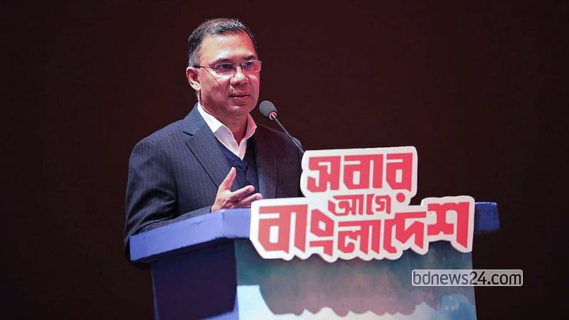 BNP Chairperson Tarique Rahman interacts with editors of various news organisations at the Sheraton Dhaka hotel in the capital's Banani on Saturday, Jan 1, 2026.