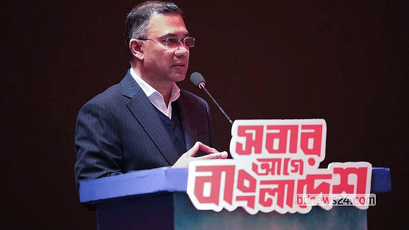 BNP Chairperson Tarique Rahman interacts with editors of various news organisations at the Sheraton Dhaka hotel in the capital's Banani on Saturday, Jan 1, 2026.