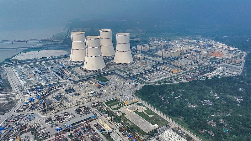 A bird's eye view of Bangladesh's first nuclear power plant on the banks of the Padma River in Pabna’s Rooppur. Photo: Rosatom