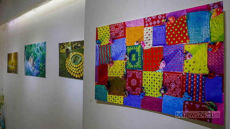 The vibrant moments captured by photographer Touhid Parvez Biplob at different times are on display at Dhaka’s Bishwo Shahitto Kendro (BSK). Photo: Mahmud Zaman Ovi
