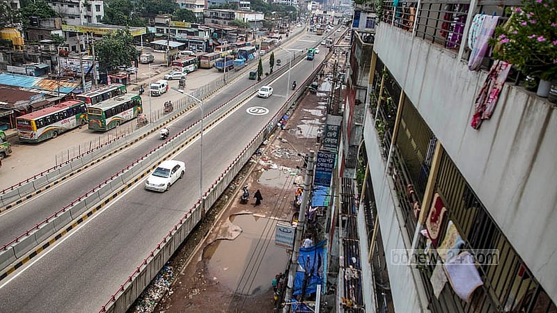 The road from Dolai Par to Jatrabari has been in a wretched state for a long time. Although renovation work has recently started, people say it is proceeding at a “snail's pace”. Photo: Abdullah Al Momin