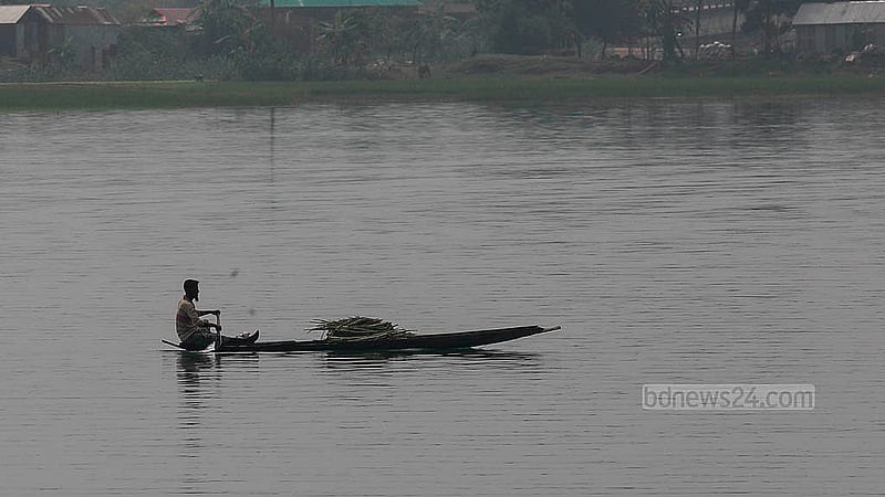 Locals rely on dinghies for daily commutes in the Tanguar Haor region in Sunamganj. Photo: Mahmud Zaman Ovi