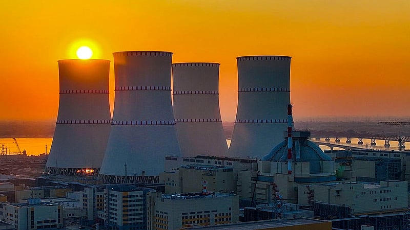 The 175-metre (about 574 feet) high Rooppur Nuclear Power Plant has four cooling towers. Photo: Rosatom  The complex of Bangladesh’s first nuclear power plant covers an area of about 260 acres in Pabna’s Rooppur. Photo: Rosatom