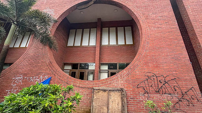 The Ganabhaban is being turned into the July Memory Museum to preserve the memories of last year's July Uprising.Photo: Jasmin Moli